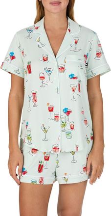 Kate Spade New York print short pajamas in Lime Print at Nordstrom, Size X-Large