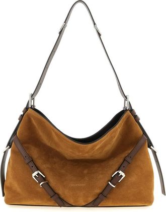 Givenchy Tassen, Dames, Bruin, ONE Size, Leer, Voyou Medium Schoudertas