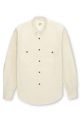 Fortela Kayace Texan Cotton Shirt in Off White at Nordstrom, Size X-Large Eu
