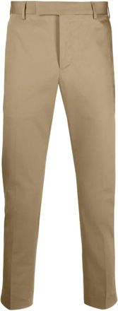 Pantaloni Torino Beige Katoenen Broek - Heren - Chinos - Beige - M - Katoen - Broeken