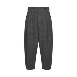 Uma Wang UMA Wang, Broeken, Heren, Grijs, M, Wol, Wijde broek