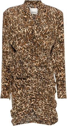 Isabel Marant Leopard Print Cleora Mini Dress
