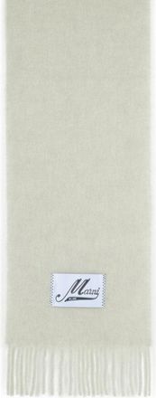 Marni Light Grey Alpaca Blend Scarf