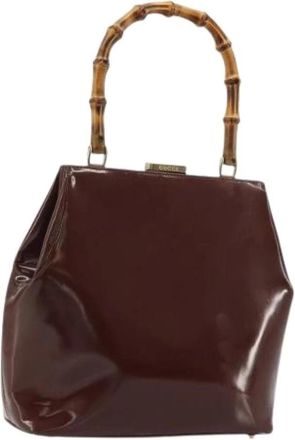 Gucci Pre-owned Handbags, female, Brown, Size: ONE SIZE Pre-owned Vintage Hand Bag