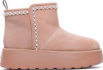 Stuart Weitzman Nellie Pearl Flatform Booties