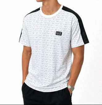 Emporio Armani Ea7 Print T-Shirt In White