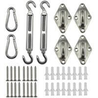 OEM Kit De Fijaci&oacute;n Para Toldos De Acero Inoxidable, Para Una Instalaci&oacute;n Segura De Toldos Cuadrados Y Triangulares - Crezuo