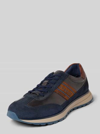 Bugatti Sneaker aus Leder Modell Timon in Dunkelblau, Gr&ouml;&szlig;e 40