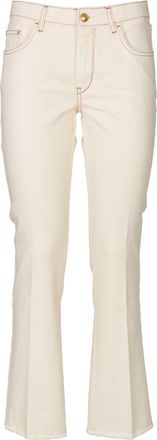 Fay Logo-patch Cropped Jeans