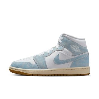 Nike Jordan Womens Air Jordan 1 Mid SE Shoes in White | HQ2005-100