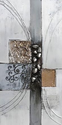 Bönninghoff Ölgemälde Abstrakt 1 Stk. tlg. jedes Bild ein Unikat, BxH: 40x80 cm