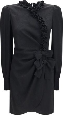Alessandra Rich Silk Cocktail Womens Dress