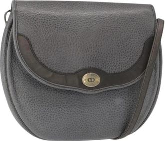 Dior Pre-owned Vintage Schoudertas - Dames - Vintage Schoudertas - Grijs - ONE Size - Leer - Vintage