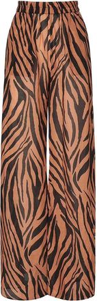 Andamane Wiley Wide Leg Zebra Print Pants