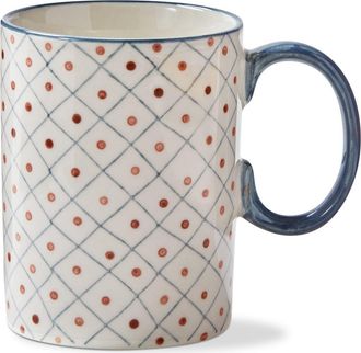Tag Stamped Grid Mug Multi Stoneware Everyday in White at Nordstrom