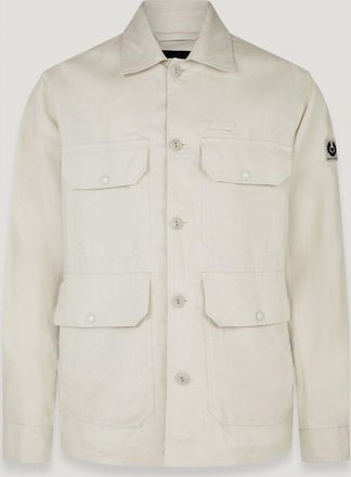 Belstaff Belstaff Sobrecamisa Forge para hombre Lino envejecido Beige piedra L