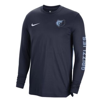 Nike x NBA Memphis Grizzlies Dri-FIT Pregame Long Sleeve T-Shirt Navy FB3483-419