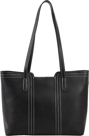 Generic Womens Shoulder Bag, PU Tote Bag, Casual Underarm Bag, Open Design, Dual Shoulder Straps, Applies to Work, Commuting and Everyday (Black,30 x 10 x 26 