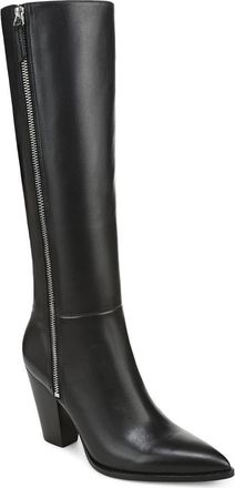 Veronica Beard Levanne Leather Knee High Boot in Black Leather at Nordstrom, Size 7.5