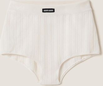 Miu Miu Cashmere and silk shorts