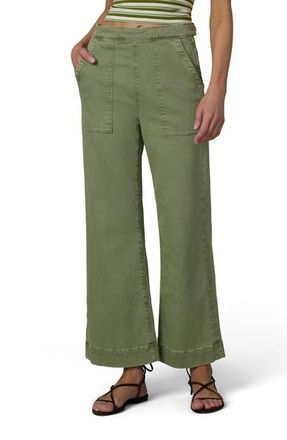 Joe's The Side Zip Ankle Wide Leg Jeans in Pesto at Nordstrom, Size 23