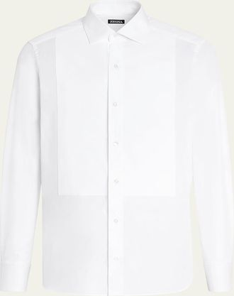 Ermenegildo Zegna Mens Formal Piquet Evening Shirt