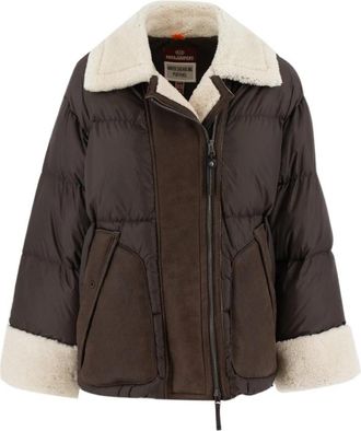 Parajumpers Shearling Down Jacket - Dames - Winterjassen - Bruin - XS - Polyester - Jassen