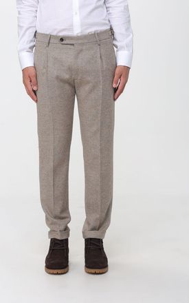 Berwich Pantaloni chino in lana con pince e vestibilit&agrave; slim fit