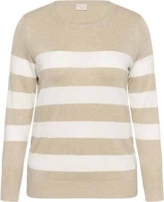 Kaffe Curve Maglieria - - Knitwear - Donna - Beige - S
