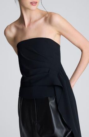 Kenneth Cole Asymmetric Hem Strapless Top in Black at Nordstrom Rack, Size 2