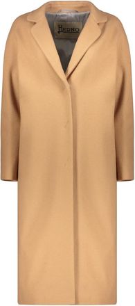 Herno Jas met knopen - Dames - Mantel - Beige - XS - Wol - Jassen