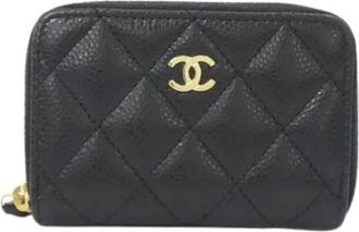 Chanel Pre-owned Wallets, female, Black, Size: ONE SIZE Pre-owned Coin Purse / Coin Case