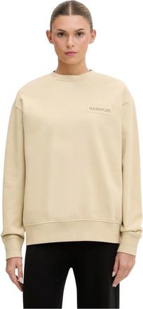 Napapijri Mujer, Sudaderas, Beige, Talla: M