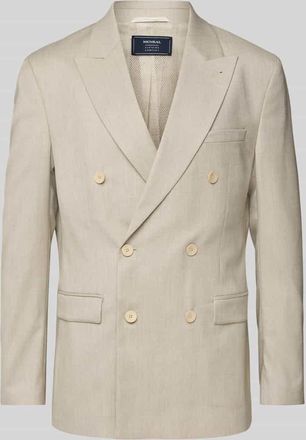 Mc Neal Slim Fit Sakko mit Leinen-Anteil in Beige, Gr&ouml;&szlig;e 50