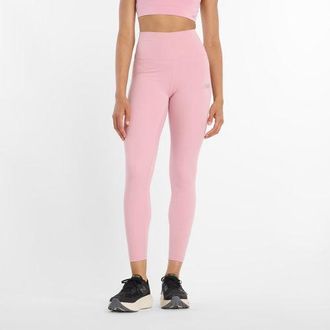 New Balance Donna NB Harmony High Rise Legging 25 in Rosa, Maglia di Poliestere, Taglia XL