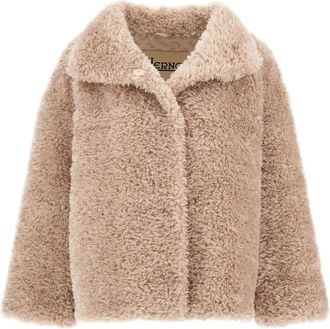 Herno Chantilly Zacht Imitatiebont Jas - Dames - Jassen - Beige - M - Jassen