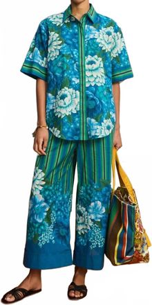Alemais Margo Cuffed Wide Leg Pant In Multi