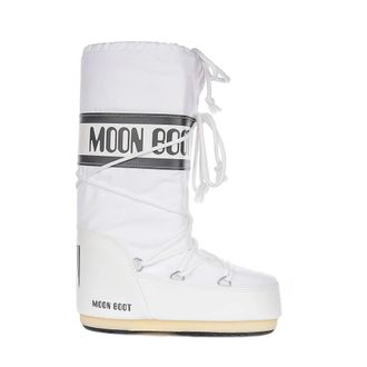 Moon Boot Icon Nylon Boots - female - Moon Boot - Winter Boots - White - 6 UK - Shoes