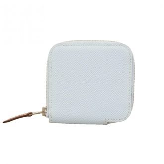 Herm&egrave;s Blue Epsom Leather Coin Purse/Coin Case (Pre-Owned)