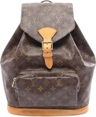Louis Vuitton Pre-owned Backpacks, female, Brown, Size: ONE SIZE Pre-owned Monogram Backpack