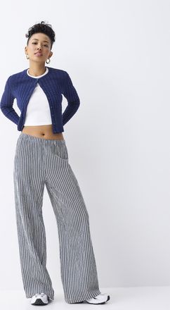 Twik Womens Wide-leg organic cotton gauze pant