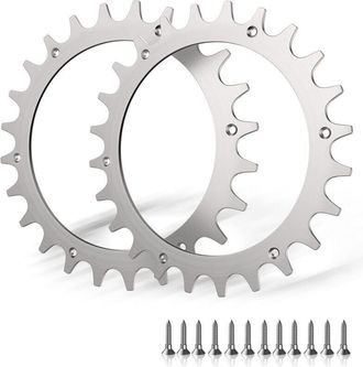OEM 2 Tacos De Acero Inoxidable De Primera Calidad Para El Modelo Worx S/m, 2 Puntas De Acero Inoxidable Con Tornillo Para Mejorar La Tracci&oacute;n, Tama&ntilde;o De 