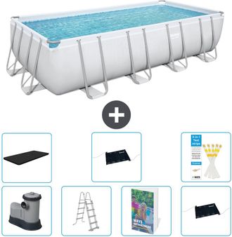 Bestway Piscina Bestway Power Steel Rectangular - 549x274x122 Cm - 8-piezas S562