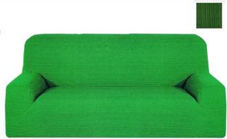 Trade Shop Trade Shop - Copri Divano 2 Posti Verde Estendibile Da 110 A 150 Cm Tessuto Elasticizzato