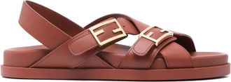 Fendi Sandali in pelle - Rosso
