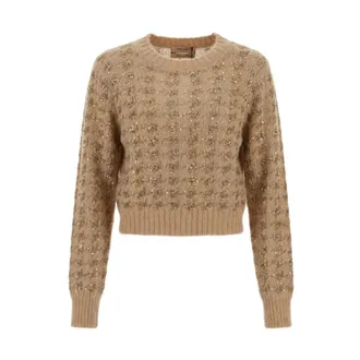 Twinset Dames, Truien, Bruin, Maat: M
