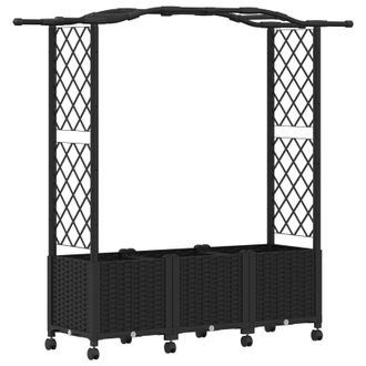 vidaXL Vidaxl Letto Rialzato Con Griglia E Tetto Nero 164 X 40 X 144 Cm