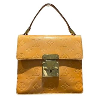 Louis Vuitton Pre-owned Handbags, female, Yellow, Size: ONE SIZE Pre-owned Vintage Patent Leather Handbag
