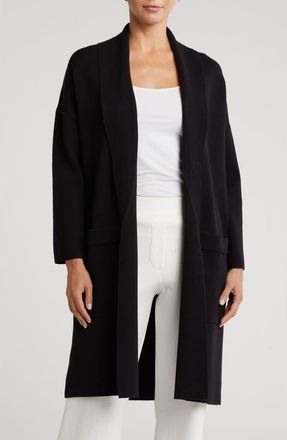 By Design Alicia Open Front Long Cardigan in Black at Nordstrom Rack, Size X-Large