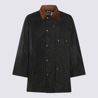 Barbour Black Cotton Coat